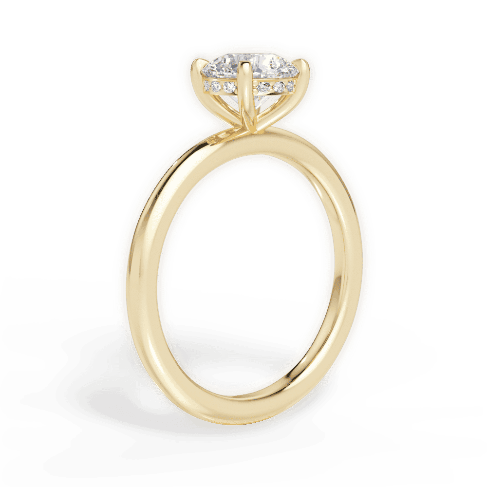 14kt Yellow Gold/18kt Yellow Gold/round/front