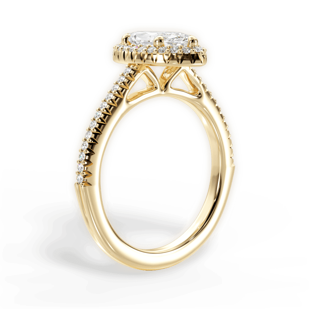 14kt Yellow Gold/18kt Yellow Gold/marquise/front