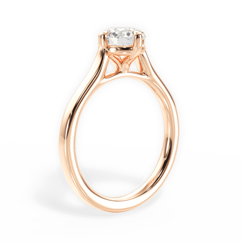 14kt Rose Gold/18kt Rose Gold/round/front