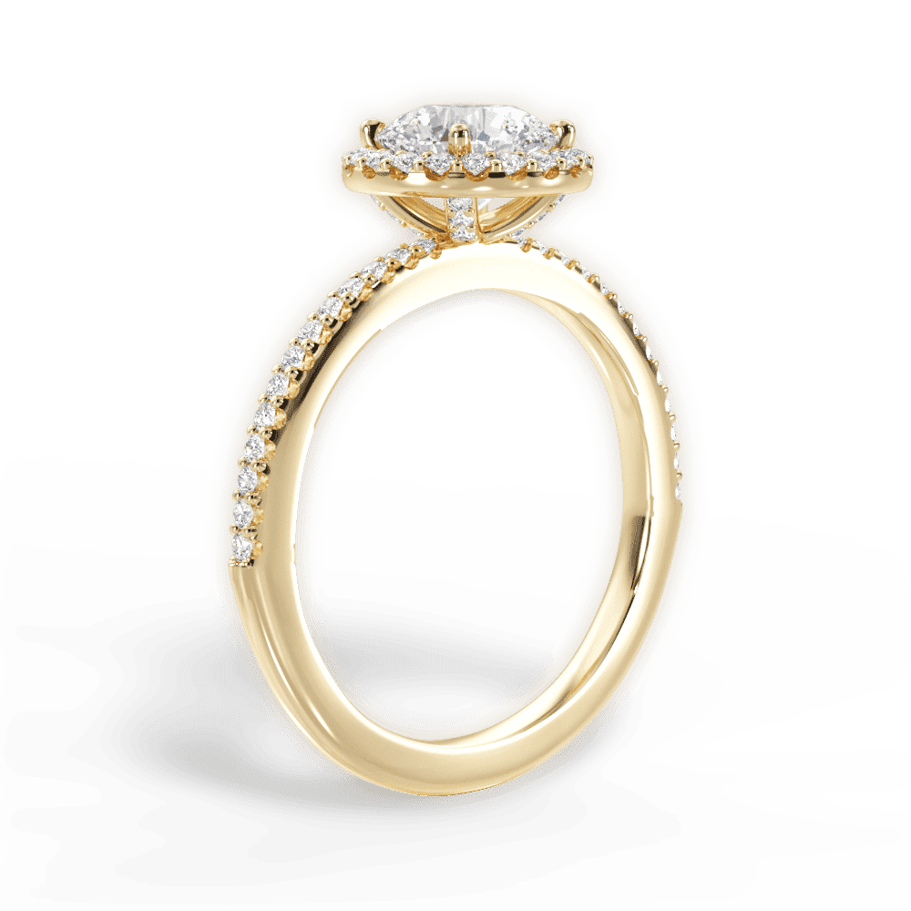 14kt Yellow Gold/18kt Yellow Gold/round/front