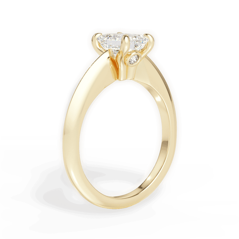 14kt Yellow Gold/18kt Yellow Gold/emerald/front