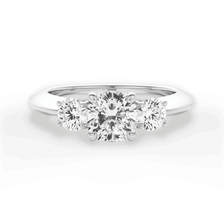 14kt White Gold/18kt White Gold/Platinum/cushion/top sku 1CUZ1015P