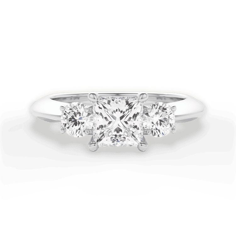 14kt White Gold/18kt White Gold/Platinum/princess/top sku 1PCZ1015P