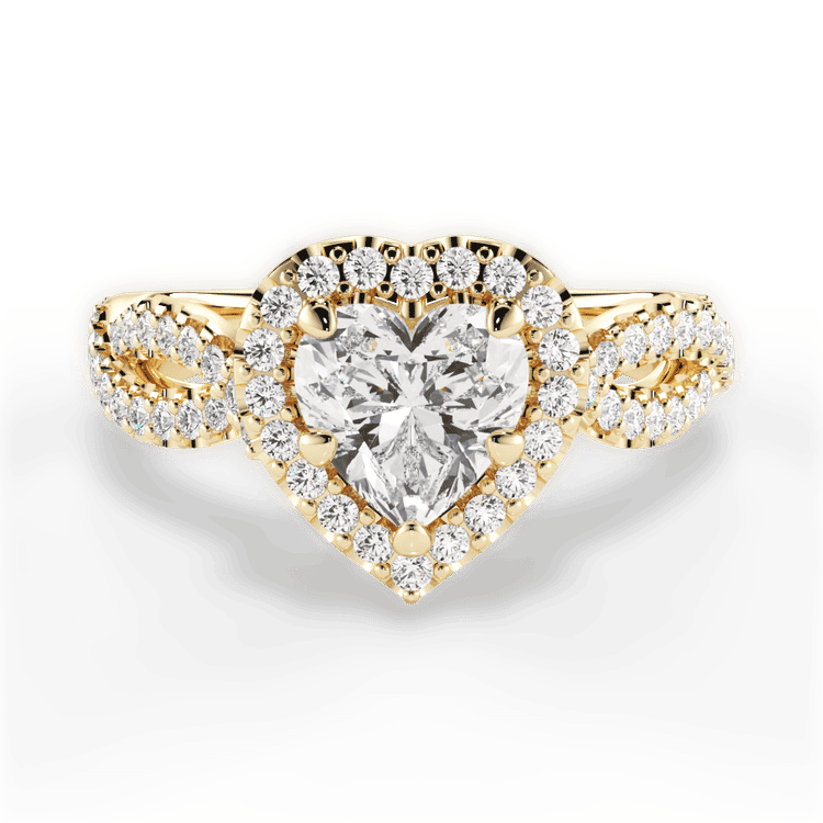 14kt Yellow Gold/18kt Yellow Gold/heart/top sku 1HZ1318