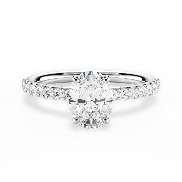 14kt White Gold/18kt White Gold/Platinum/oval/top sku 1OZ4753