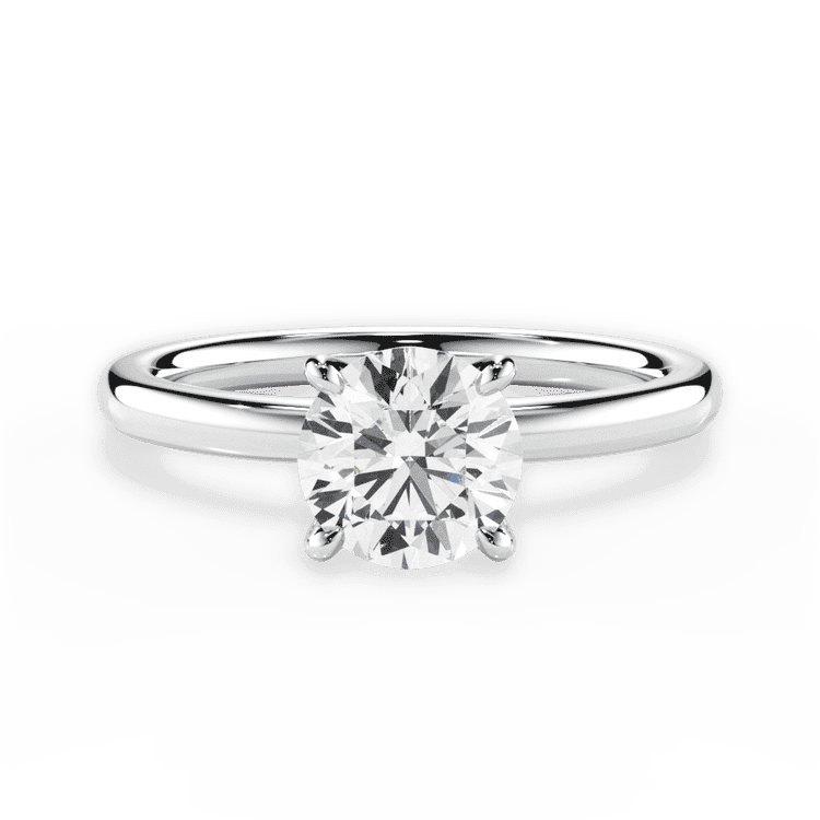 14kt White Gold/18kt White Gold/Platinum/round/top sku 1RZ4775