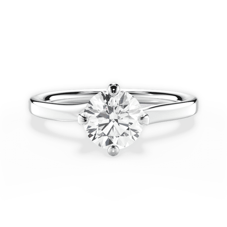 14kt White Gold/18kt White Gold/Platinum/round/top sku 1RZ4765