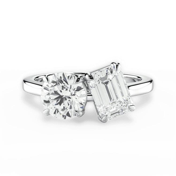 14kt White Gold/18kt White Gold/Platinum/emerald/top sku 1RZ1003CEM