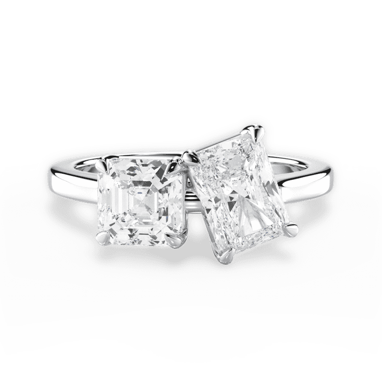 14kt White Gold/18kt White Gold/Platinum/radiant/top sku 1ASZ1001CRA