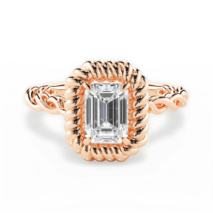 14kt Rose Gold/18kt Rose Gold/emerald/top sku 1ECZ4766
