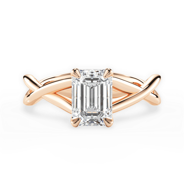 14kt Rose Gold/18kt Rose Gold/emerald/top sku 1ECZ4706