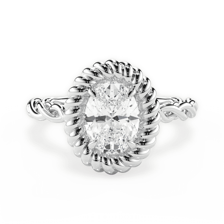14kt White Gold/18kt White Gold/Platinum/oval/top sku 1OZ4766