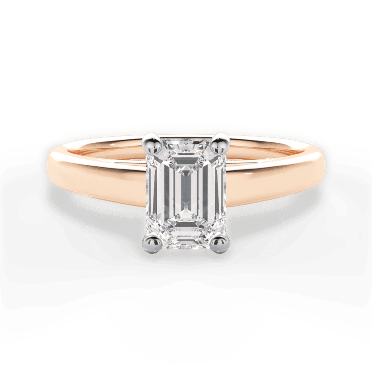 14kt Rose Gold/18kt Rose Gold/emerald/top sku 1ECZ7231