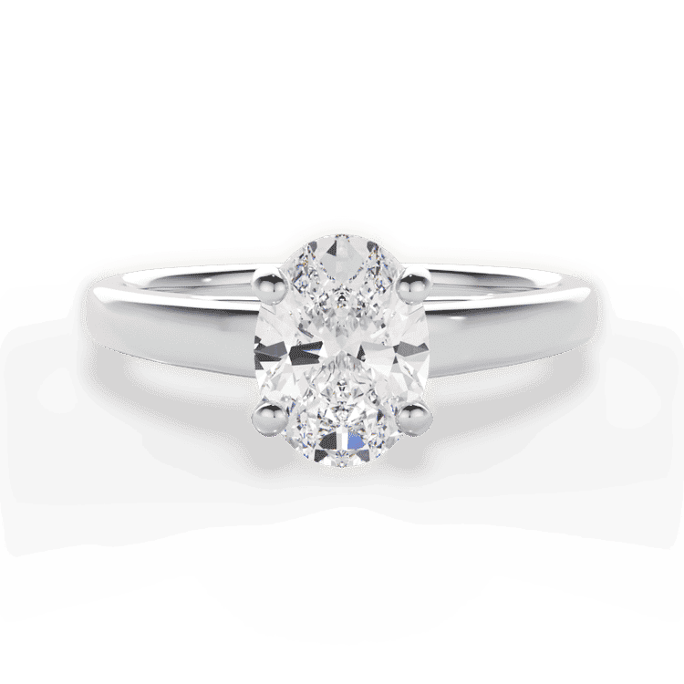 14kt White Gold/18kt White Gold/Platinum/oval/top sku 1OZ7231