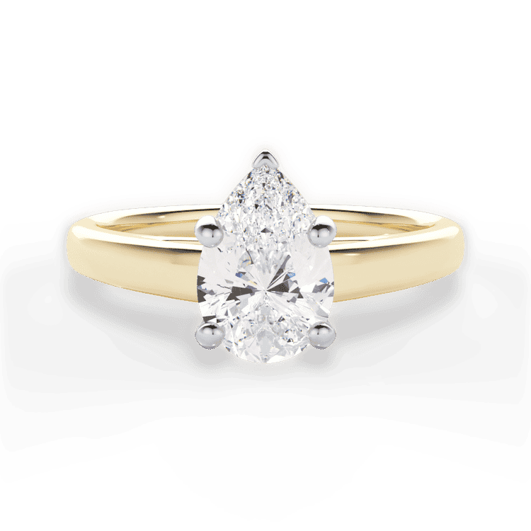 14kt Yellow Gold/18kt Yellow Gold/pear/top sku 1PZ7231