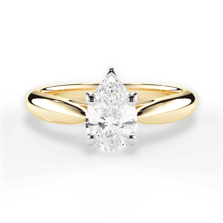 14kt Yellow Gold/18kt Yellow Gold/pear/top sku 1PZ7241