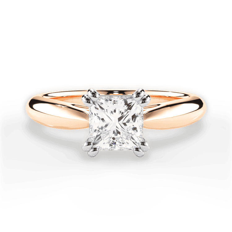 14kt Rose Gold/18kt Rose Gold/princess/top sku 1PCZ7242
