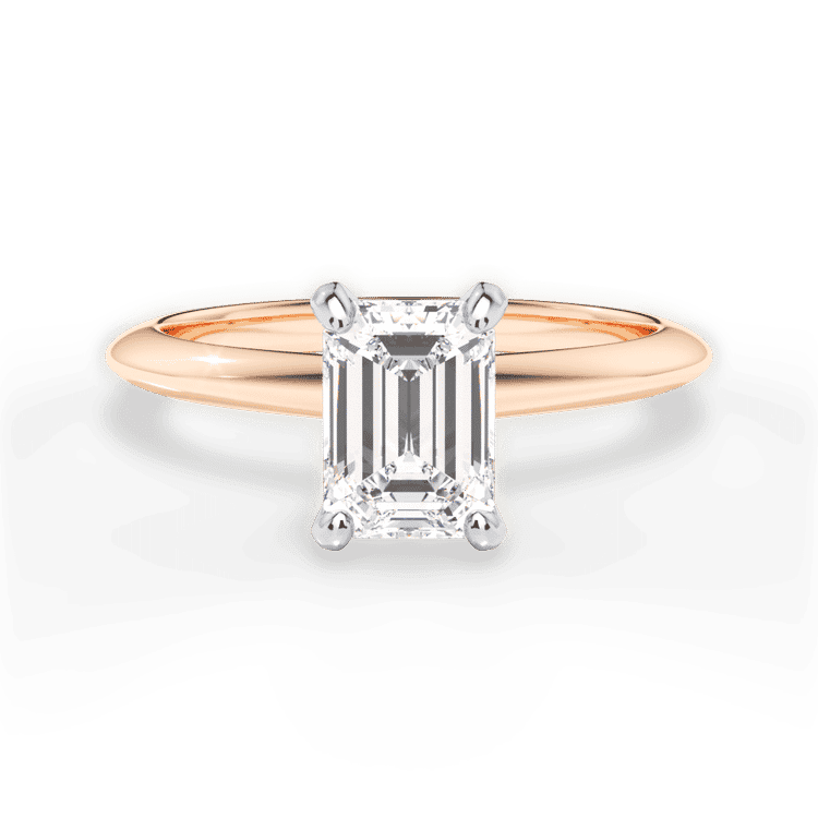 14kt Rose Gold/18kt Rose Gold/emerald/top sku 1ECZ7286