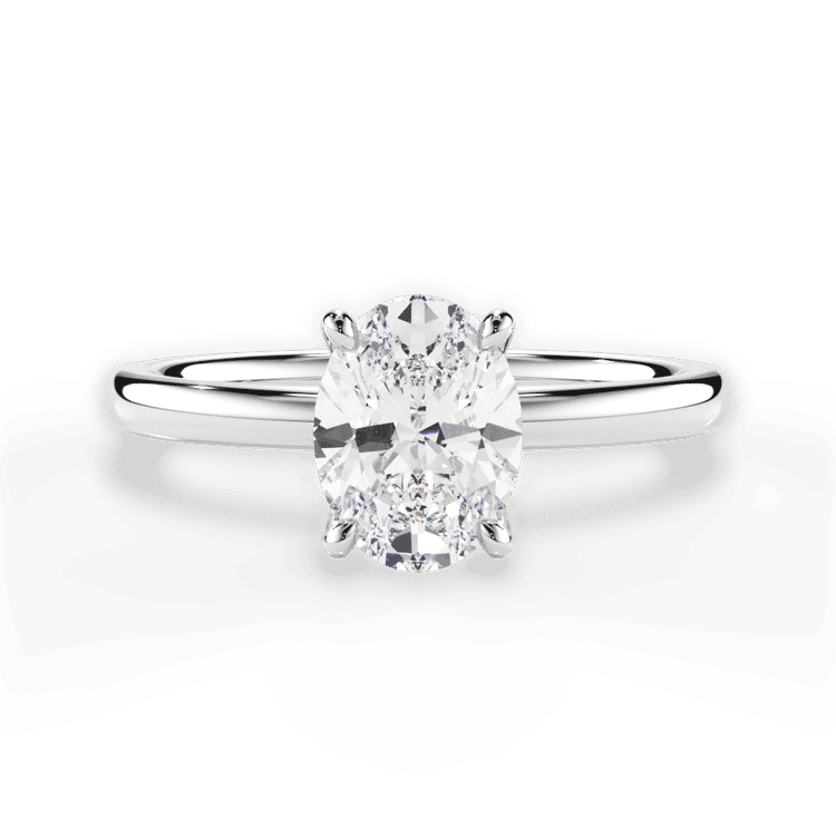 14kt White Gold/18kt White Gold/Platinum/oval/top sku 1OZ4775
