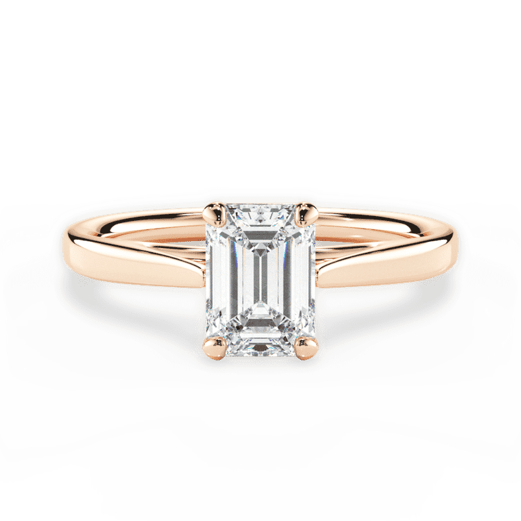14kt Rose Gold/18kt Rose Gold/emerald/top sku 1ECZ1407