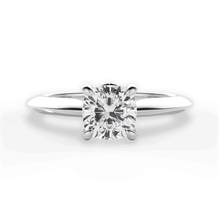14kt White Gold/18kt White Gold/Platinum/cushion/top sku 1CUZ7264