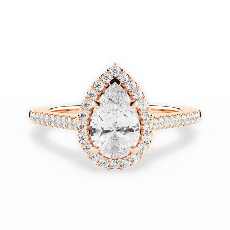 14kt Rose Gold/18kt Rose Gold/pear/top sku 1PZ4746
