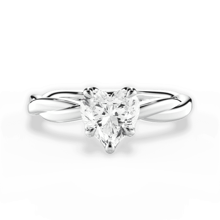 14kt White Gold/18kt White Gold/Platinum/heart/top sku 1HZ4702