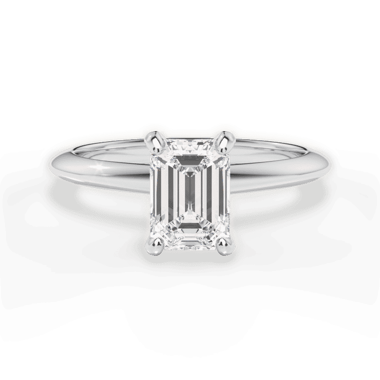 14kt White Gold/18kt White Gold/Platinum/emerald/top sku 1ECZ7286
