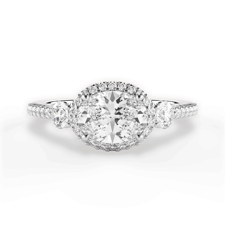 14kt White Gold/18kt White Gold/Platinum/oval/top sku 1OZ3787