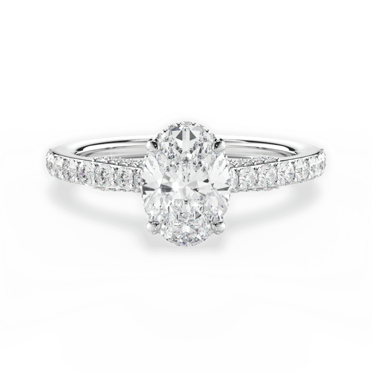 14kt White Gold/18kt White Gold/Platinum/oval/top sku 1OZ1320
