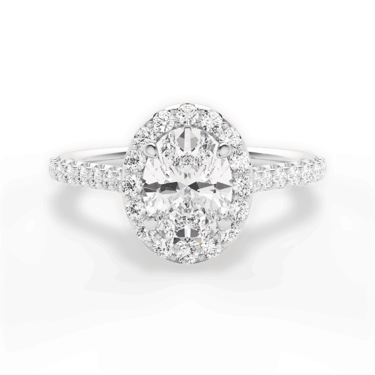 14kt White Gold/18kt White Gold/Platinum/oval/top sku 1OZ1323