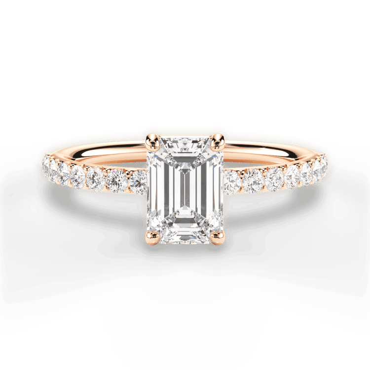 14kt Rose Gold/18kt Rose Gold/emerald/top sku 1ECZ4753
