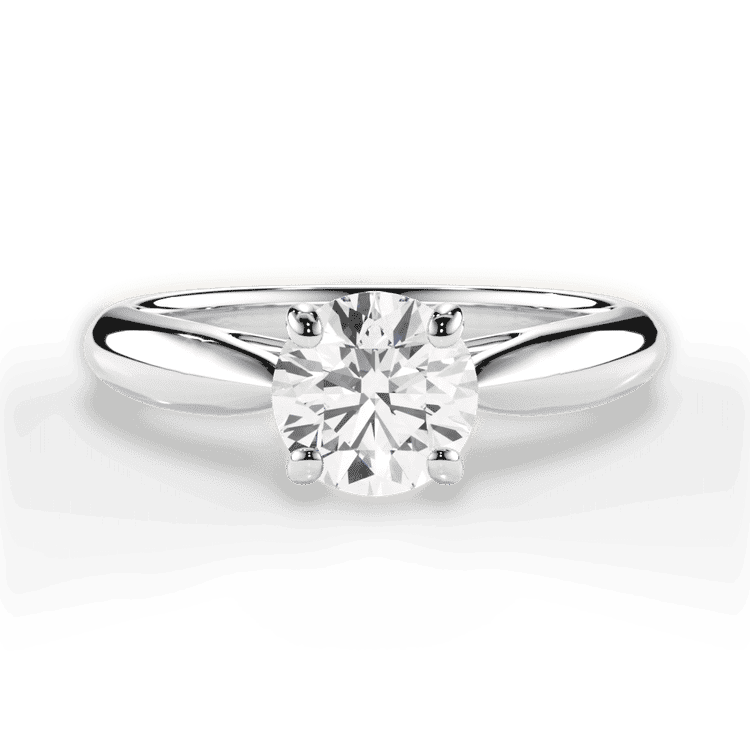 14kt White Gold/18kt White Gold/Platinum/round/top sku 1RZ7241