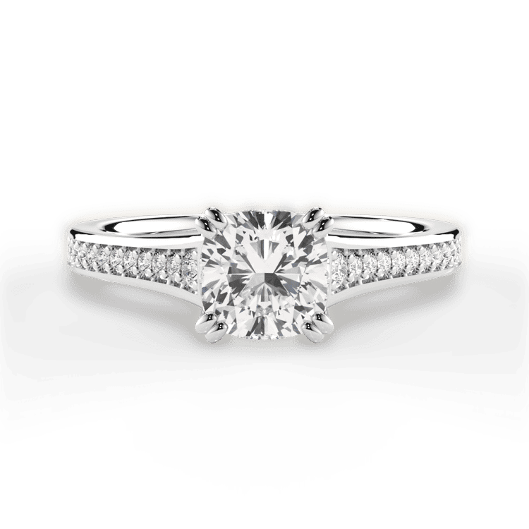 14kt White Gold/18kt White Gold/Platinum/cushion/top sku 1CUZ2493