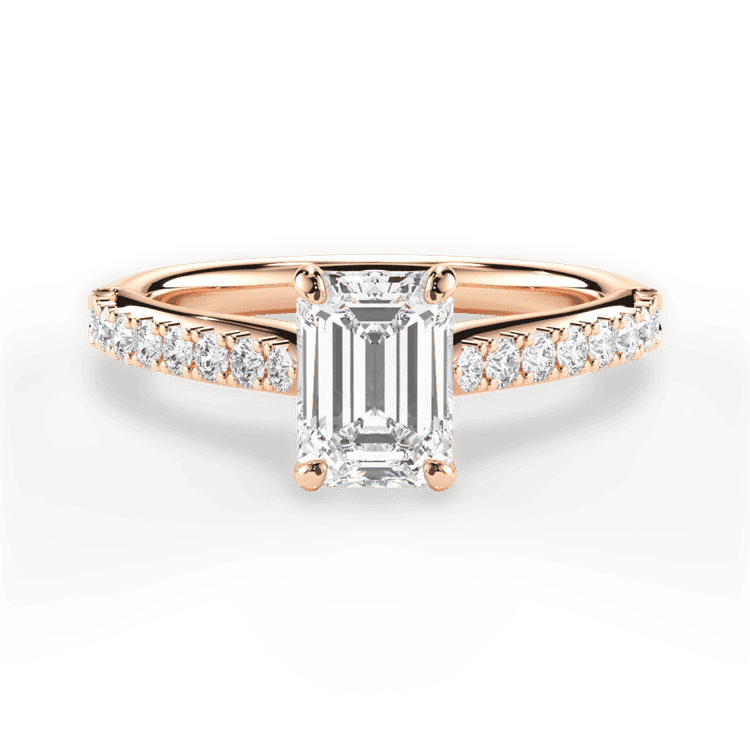 14kt Rose Gold/18kt Rose Gold/emerald/top sku 1ECZ2489