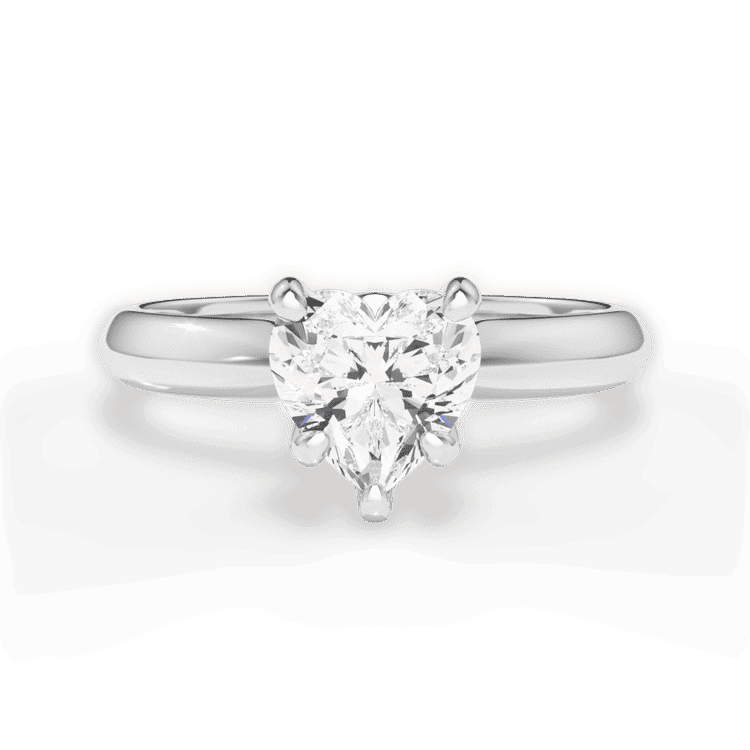 14kt White Gold/18kt White Gold/Platinum/heart/top sku 1HZ7264