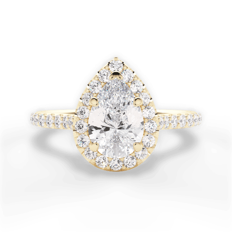 14kt Yellow Gold/18kt Yellow Gold/pear/top sku 1PZ1323