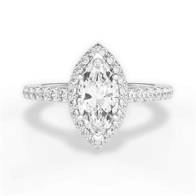 14kt White Gold/18kt White Gold/Platinum/marquise/top sku 1MZ3705