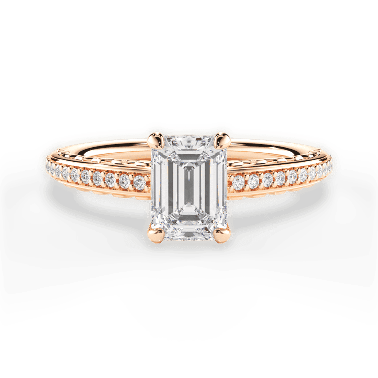 14kt Rose Gold/18kt Rose Gold/emerald/top sku 1ECZ2851