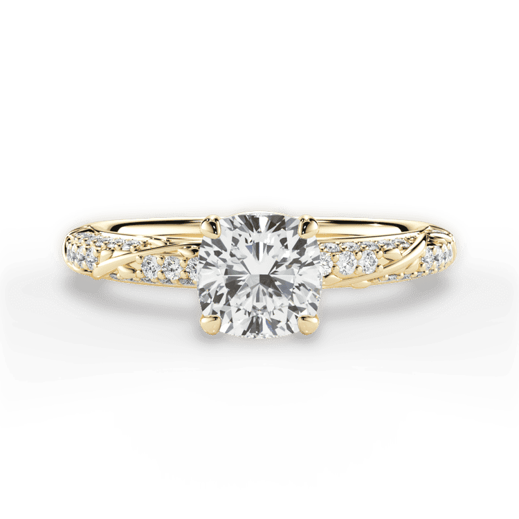 14kt Yellow Gold/18kt Yellow Gold/cushion/top sku 1CUZ4739