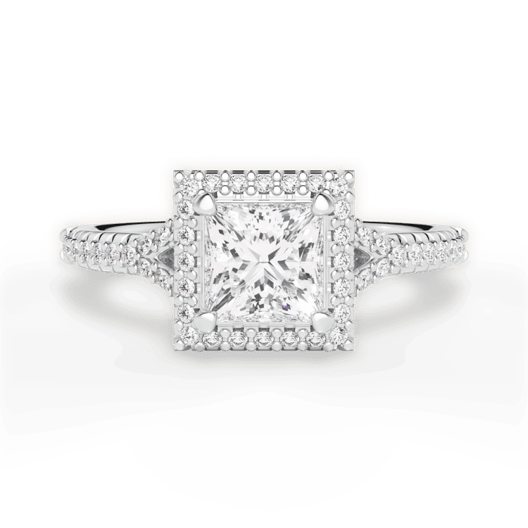 14kt White Gold/18kt White Gold/Platinum/princess/top sku 1PCZ3766