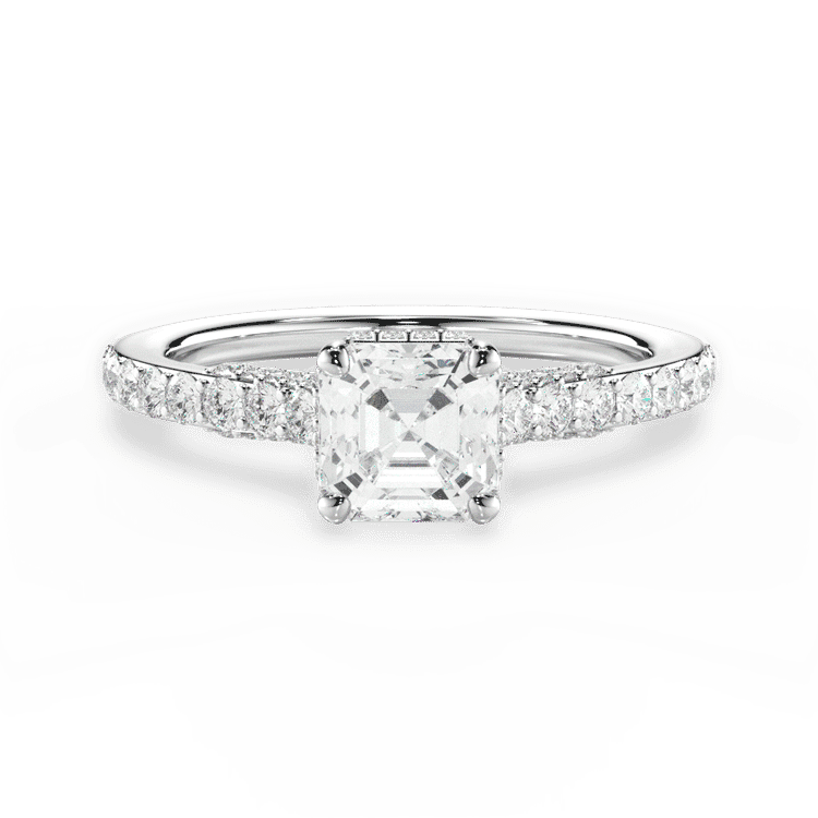 14kt White Gold/18kt White Gold/Platinum/asscher/top sku 1ASZ1320