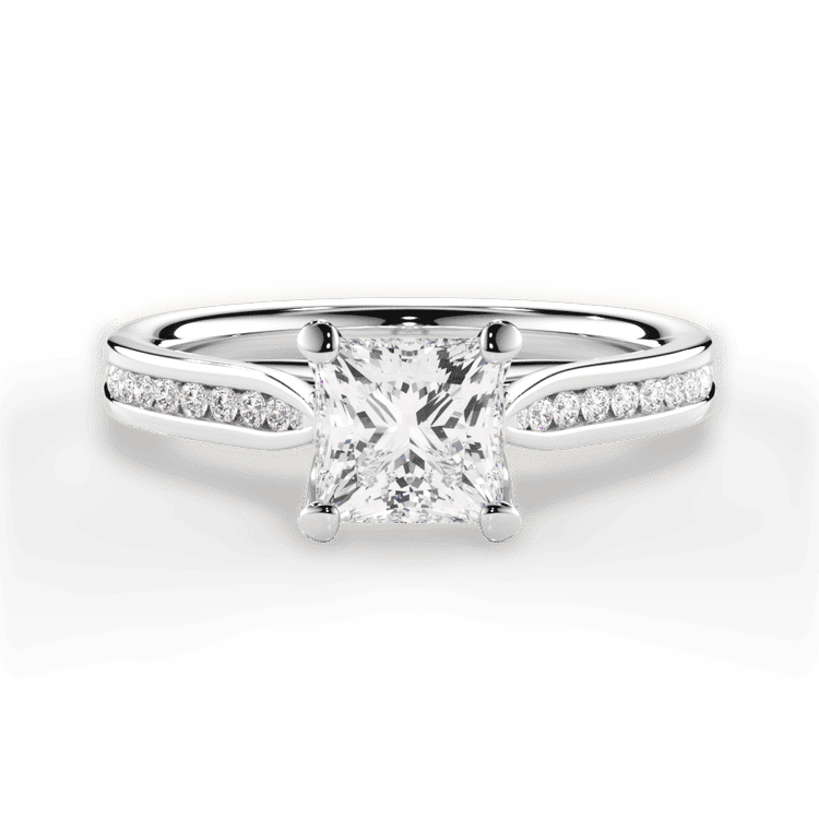 14kt White Gold/18kt White Gold/Platinum/princess/top sku 1PCZ2487