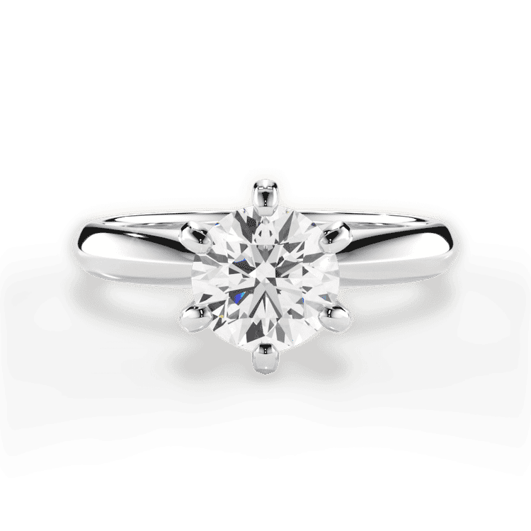 14kt White Gold/18kt White Gold/Platinum/round/top sku 1RZ7265