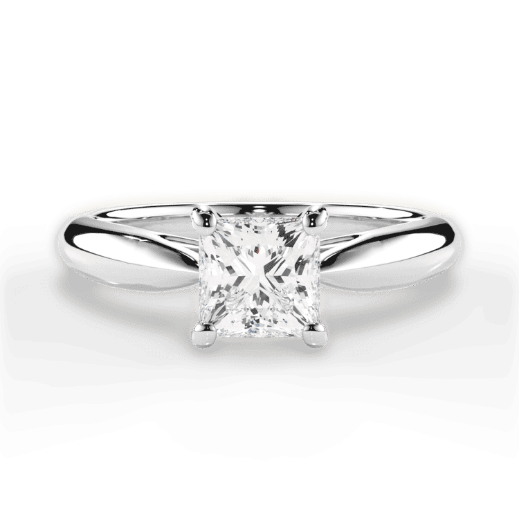 14kt White Gold/18kt White Gold/Platinum/princess/top sku 1PCZ7241