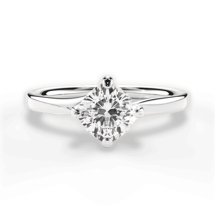 14kt White Gold/18kt White Gold/Platinum/cushion/top sku 1CUZ4765