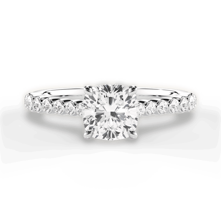 14kt White Gold/18kt White Gold/Platinum/cushion/top sku 1CUZ1511