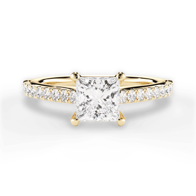 14kt Yellow Gold/18kt Yellow Gold/princess/top sku 1PCZ2498