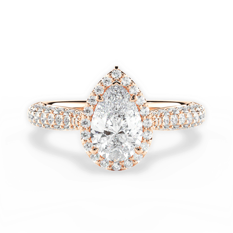 14kt Rose Gold/18kt Rose Gold/pear/top sku 1PZ1349