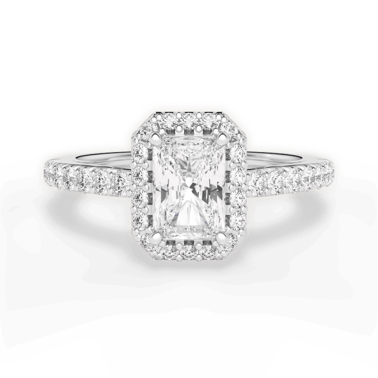 14kt White Gold/18kt White Gold/Platinum/radiant/top sku 1RAZ3705